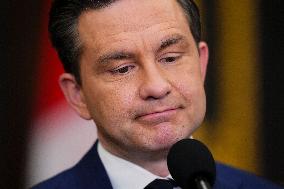 Pierre Poilievre Arrives On Parliament Hill - Ottawa