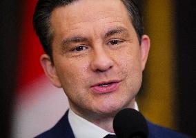 Pierre Poilievre Arrives On Parliament Hill - Ottawa