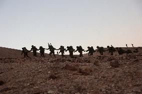 IDF Soldiers Training Hike - Israel