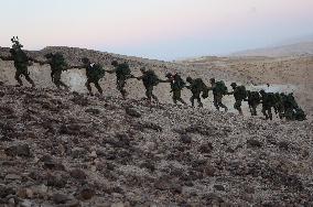 IDF Soldiers Training Hike - Israel