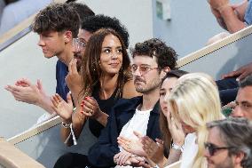 2025 French Open - Celebrities In Stand Day 6 NB