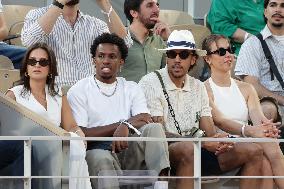 2025 French Open - Celebrities In Stand Day 6 NB