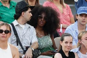 2025 French Open - Celebrities In Stand Day 6 NB