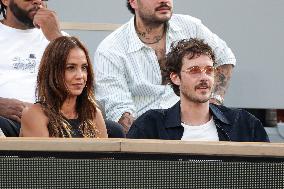 2025 French Open - Celebrities In Stand Day 6 NB