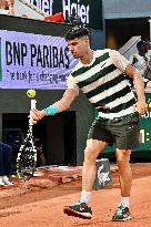 2025 French Open - Carlos Alcaraz v Damir Dzumhur  Day 6