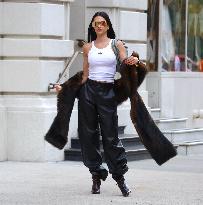 Amelia Gray Hamlin during a photoshoot in New York