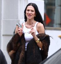 Amelia Gray Hamlin during a photoshoot in New York