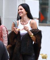 Amelia Gray Hamlin during a photoshoot in New York