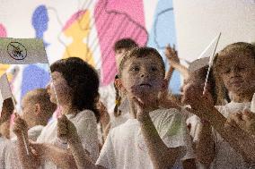 Last day in the underground school of High school graduates - Kharkiv