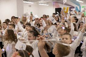 Last day in the underground school of High school graduates - Kharkiv