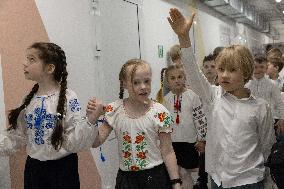 Last day in the underground school of High school graduates - Kharkiv