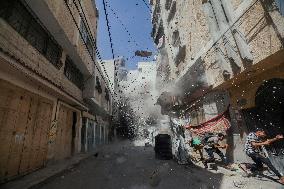 Explosion in Gaza - Palestine