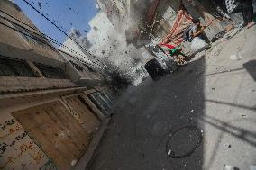 Explosion in Gaza - Palestine