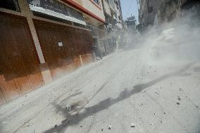 Explosion in Gaza - Palestine