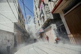 Explosion in Gaza - Palestine
