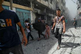 Explosion in Gaza - Palestine
