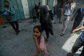 Explosion in Gaza - Palestine