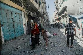 Explosion in Gaza - Palestine