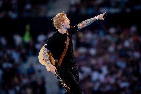 Ed Sheeran Performs in Madrid - Spain