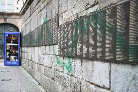 Paint on synagogues in Paris - FA