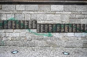 Paint on synagogues in Paris - FA