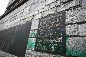 Paint on synagogues in Paris - FA