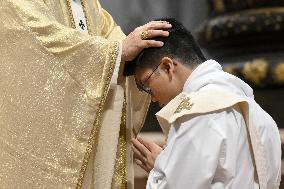 Pope Leo XIV Ordains 11 New Priests - Vatican