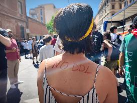 Demonstration Against The Security Decree - Rome