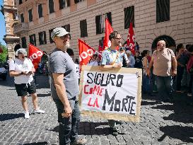Demonstration Against The Security Decree - Rome