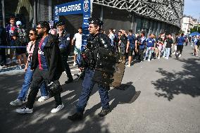 Champions League PSG vs Inter Milan - security - FA