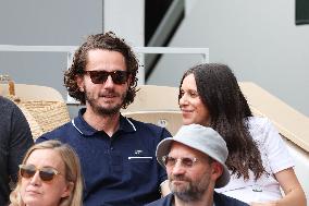 2025 French Open - Celebrities In Stands Day 7 NB
