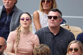 2025 French Open - Celebrities In Stands Day 7 NB