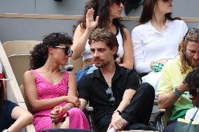 2025 French Open - Celebrities In Stands Day 7 NB