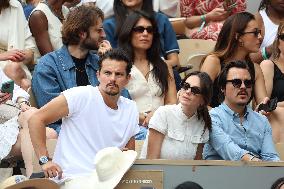 2025 French Open - Celebrities In Stands Day 7 NB