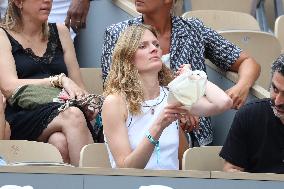 2025 French Open - Celebrities In Stands Day 7 NB