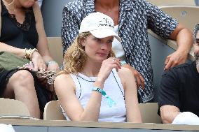 2025 French Open - Celebrities In Stands Day 7 NB