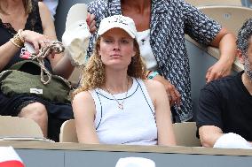 2025 French Open - Celebrities In Stands Day 7 NB