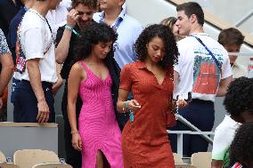 2025 French Open - Celebrities In Stands Day 7 NB