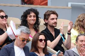 2025 French Open - Celebrities In Stands Day 7 NB