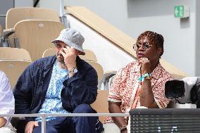 2025 French Open - Celebrities In Stands Day 7 NB