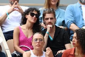 2025 French Open - Celebrities In Stands Day 7 NB