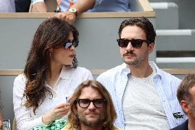 2025 French Open - Celebrities In Stands Day 7 NB