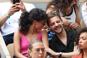 2025 French Open - Celebrities In Stands Day 7 NB