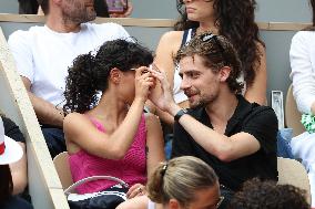 2025 French Open - Celebrities In Stands Day 7 NB
