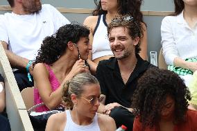 2025 French Open - Celebrities In Stands Day 7 NB
