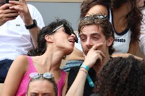 2025 French Open - Celebrities In Stands Day 7 NB