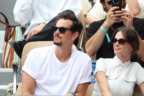 2025 French Open - Celebrities In Stands Day 7 NB