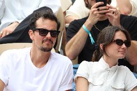 2025 French Open - Celebrities In Stands Day 7 NB