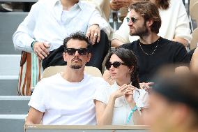 2025 French Open - Celebrities In Stands Day 7 NB