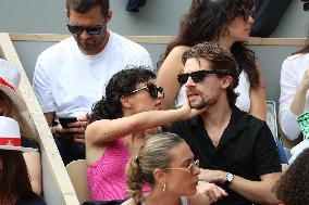 2025 French Open - Celebrities In Stands Day 7 NB